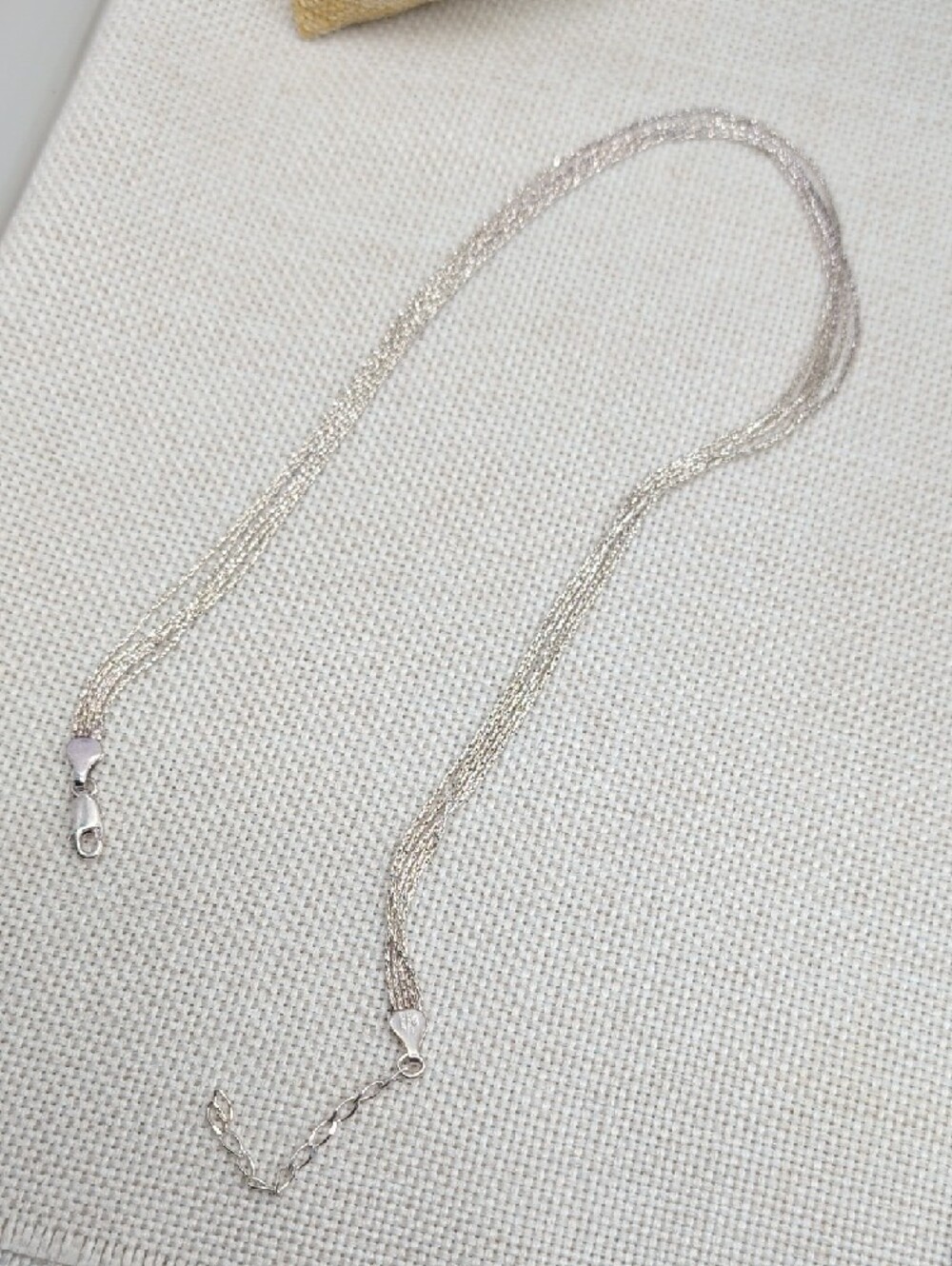 Vintage Milor Italy 925 Sterling Silver 5-Strand Necklace 15-17" Adjustable - Picture 16 of 16